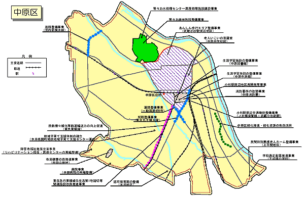 中原区　地図