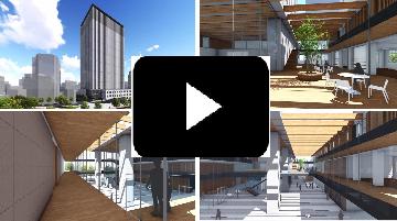 新本庁舎の建築空間イメージ動画