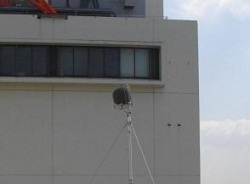 中原区小杉町の航空機騒音観測装置