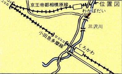 三沢川の位置図