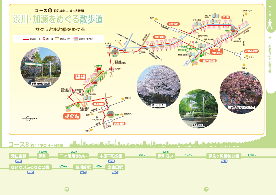 渋川・加瀬をめぐる散歩道マップ