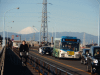 小倉陸橋から見える富士山
