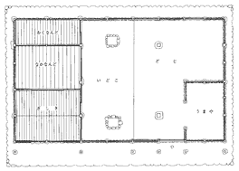 旧広瀬家住宅平面図