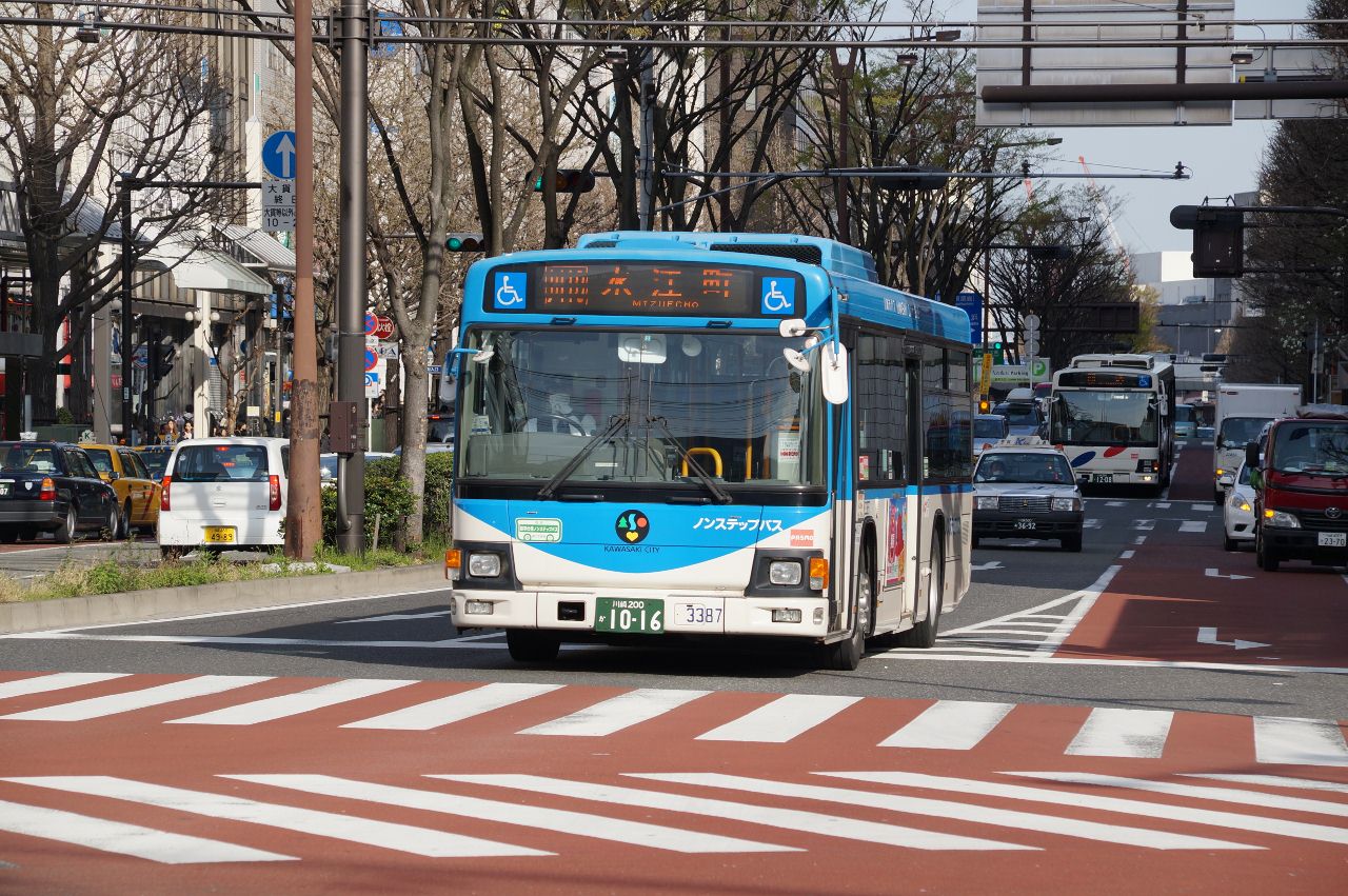 市内を走る川崎市バス