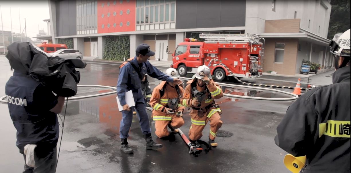 川崎市消防訓練センター編のメイキング画像