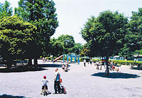 等々力緑地内にある児童公園の写真