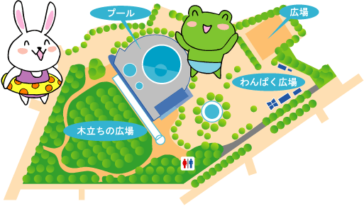 平間公園案内図