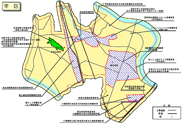 幸区　地図