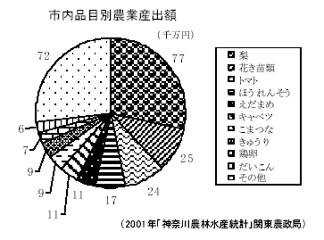 市内品目別農業産出額