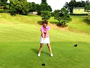 生田緑地ゴルフ場にやってきました。せっかくなので腕前を披露！