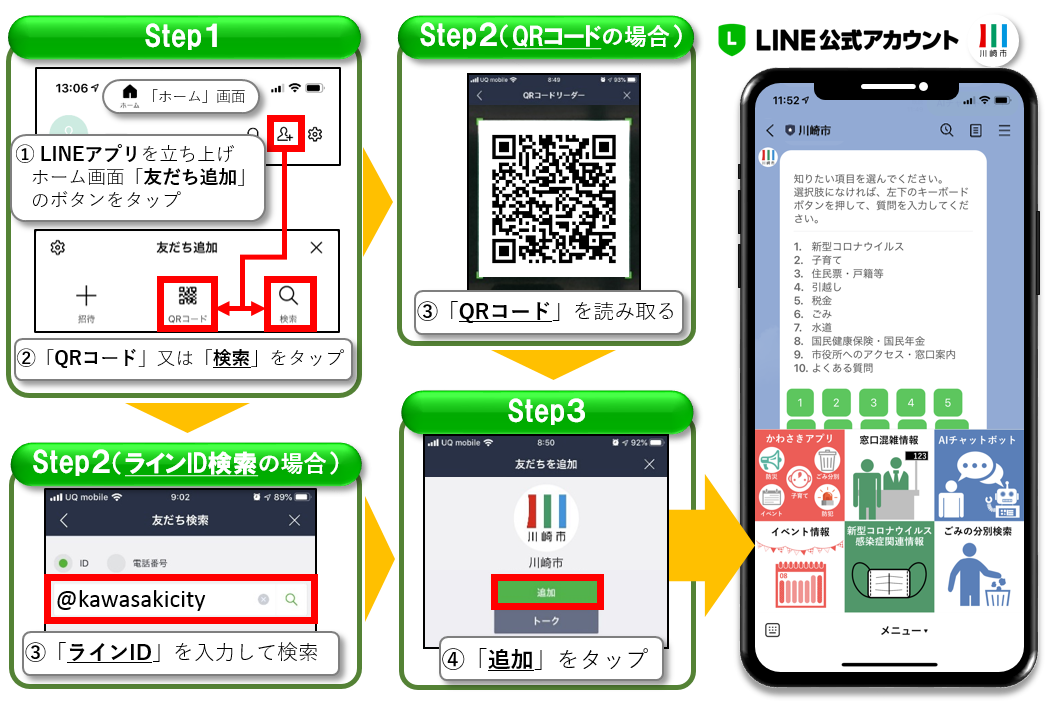 友だち登録方法