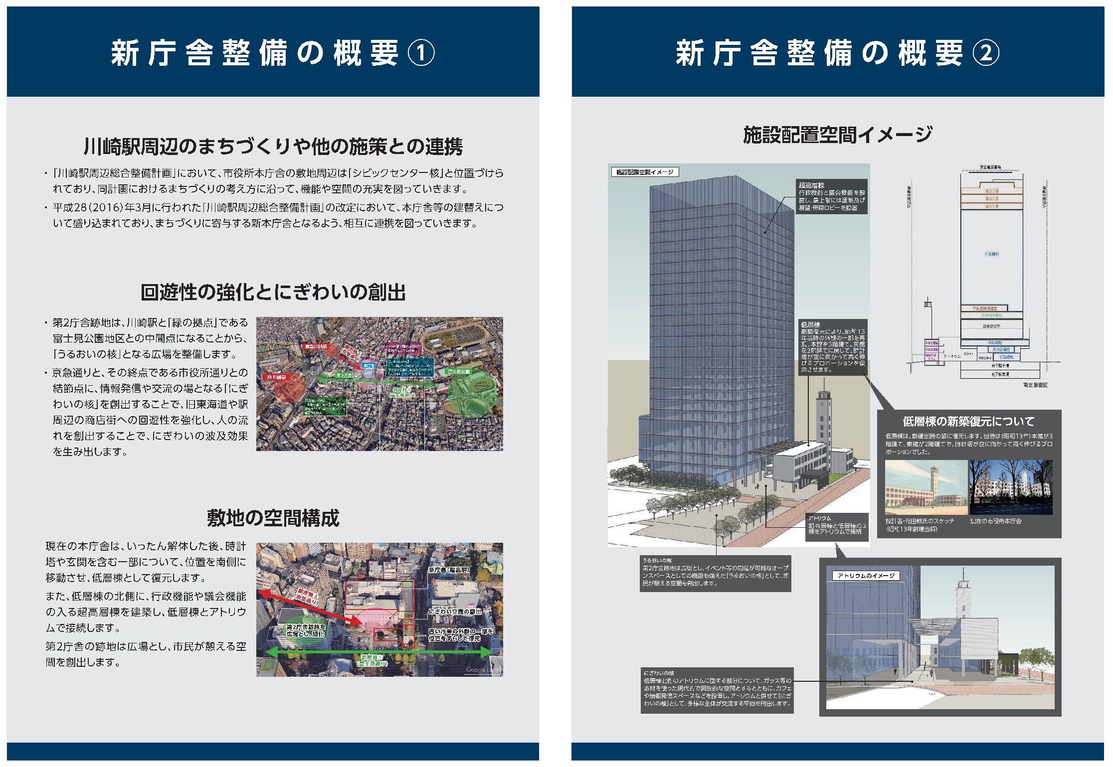 新本庁舎概要パネル