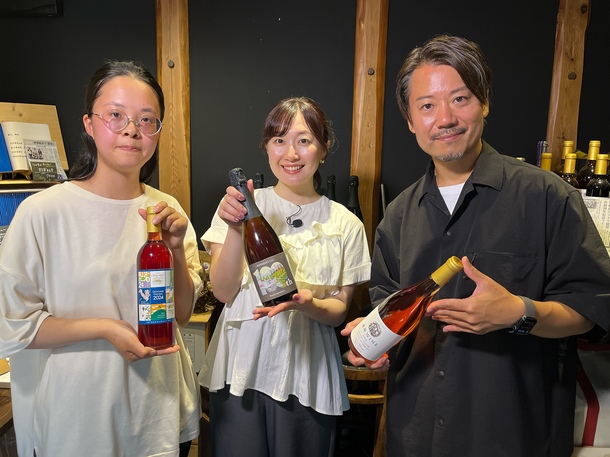 地元農家と地域の大学生にインタビュー