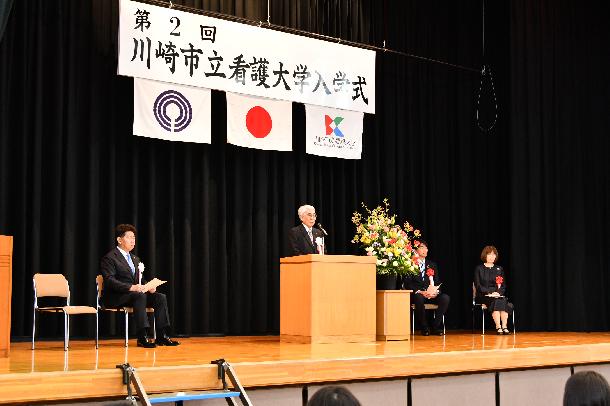 学長挨拶の様子