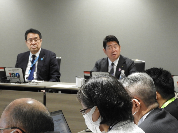 写真2：取組への感想等を述べる市長