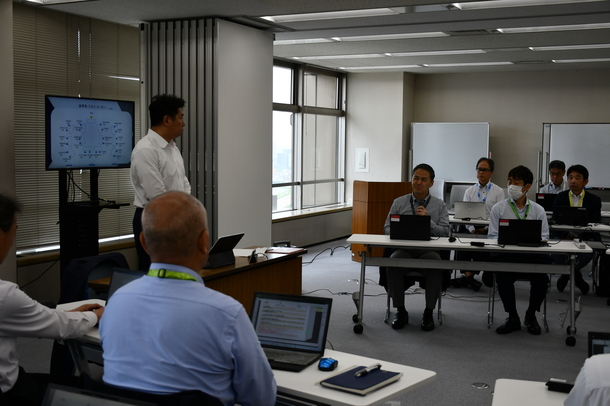 写真2：市長と部長級職員との対話