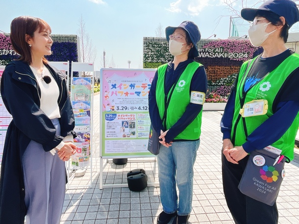 ボランティアの方にもインタビュー