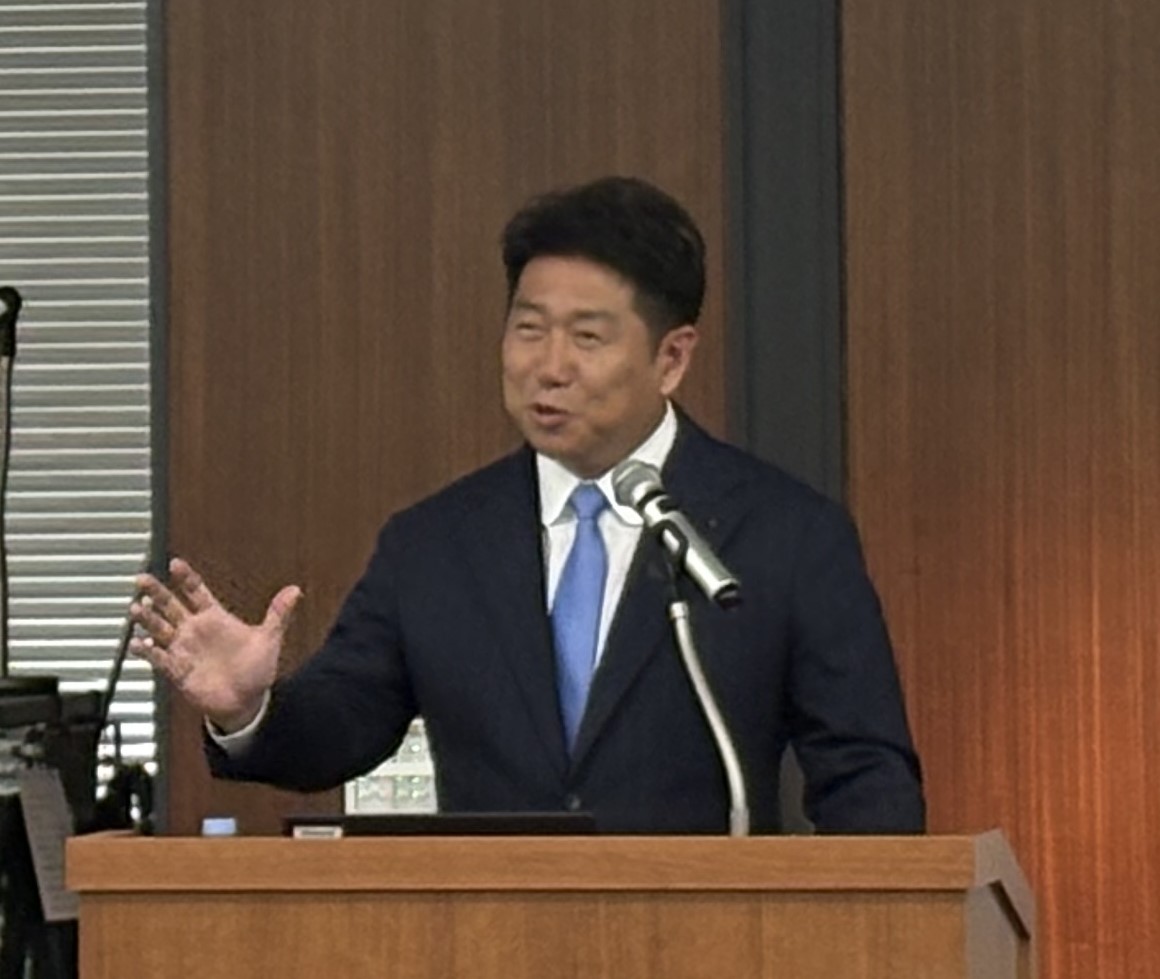 写真1:市長挨拶の様子