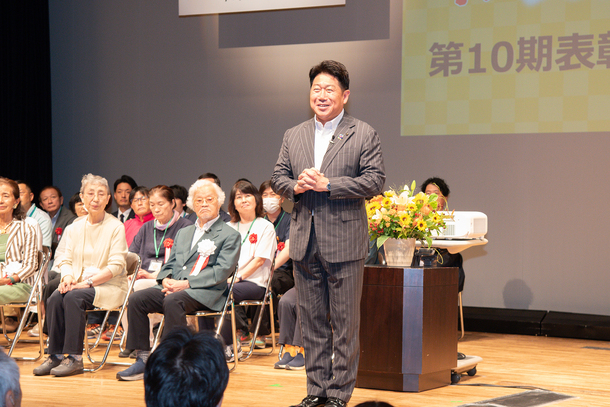 写真1:挨拶の様子