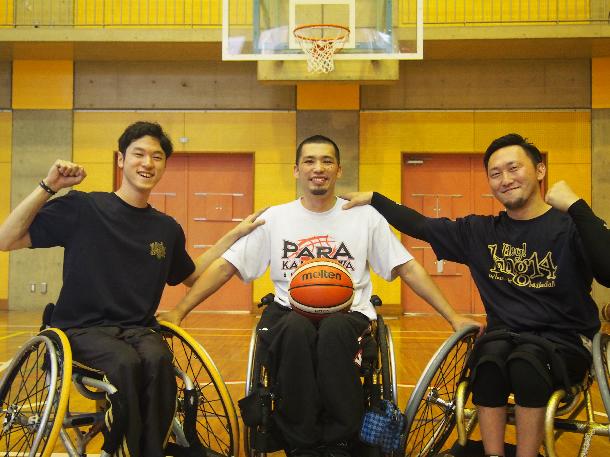 古澤拓也選手、大嶽智也選手、長田龍司選手の写真