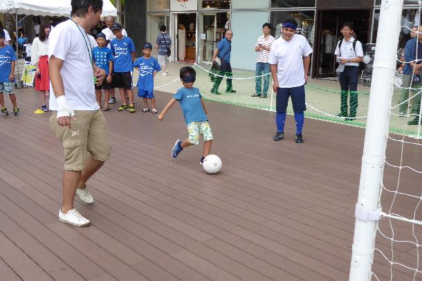 ブラインドサッカーの様子その1