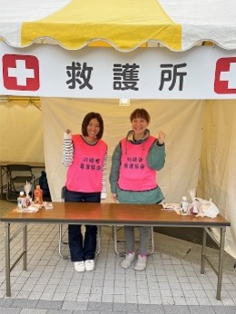 市民祭りでの医療救護の写真
