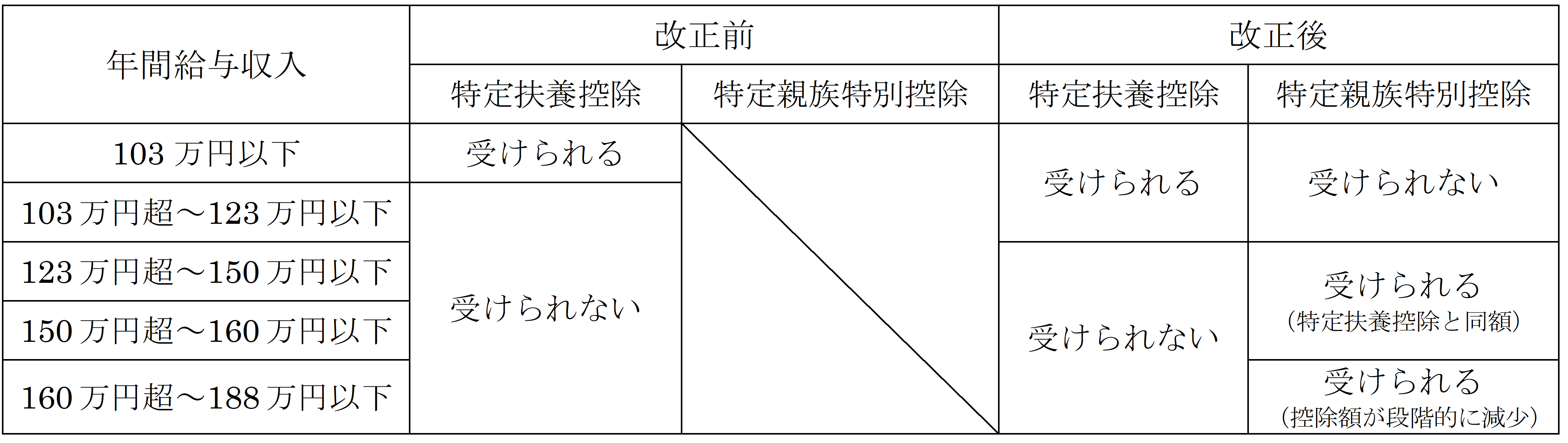 特定扶養控除と特定親族特別控除の住民税で適用される控除の関係について