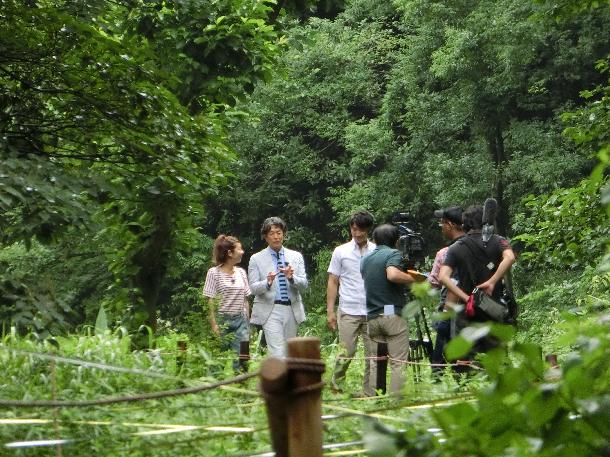 LOVEかわさき撮影風景、長谷川初範さん