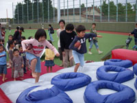 中原区民祭アメフット体験コーナー