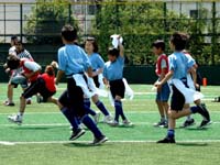 男女混合でフラッグフットボール