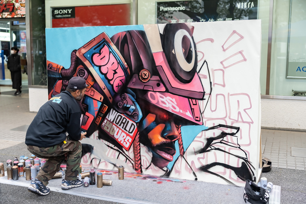 ライブペイントの様子