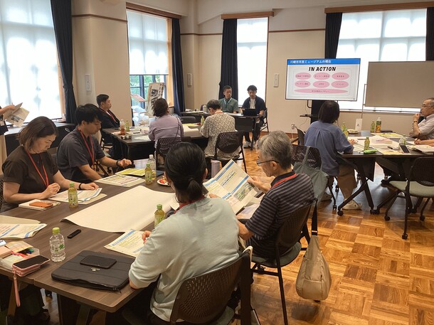 市職員からの説明の様子