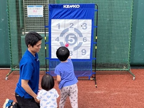 野球体験コーナーの画像