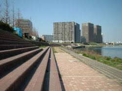 多摩川レンガ築堤の写真