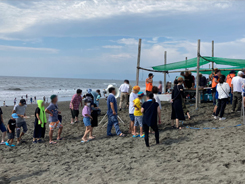 湘南鵠沼海岸 地引網お楽しみ会