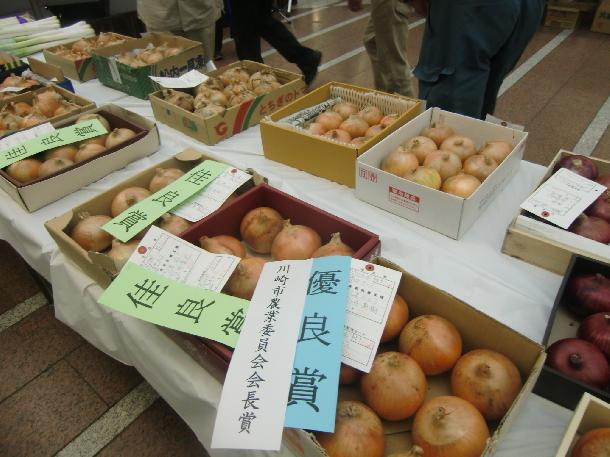 夏季農産物品評会の出品物