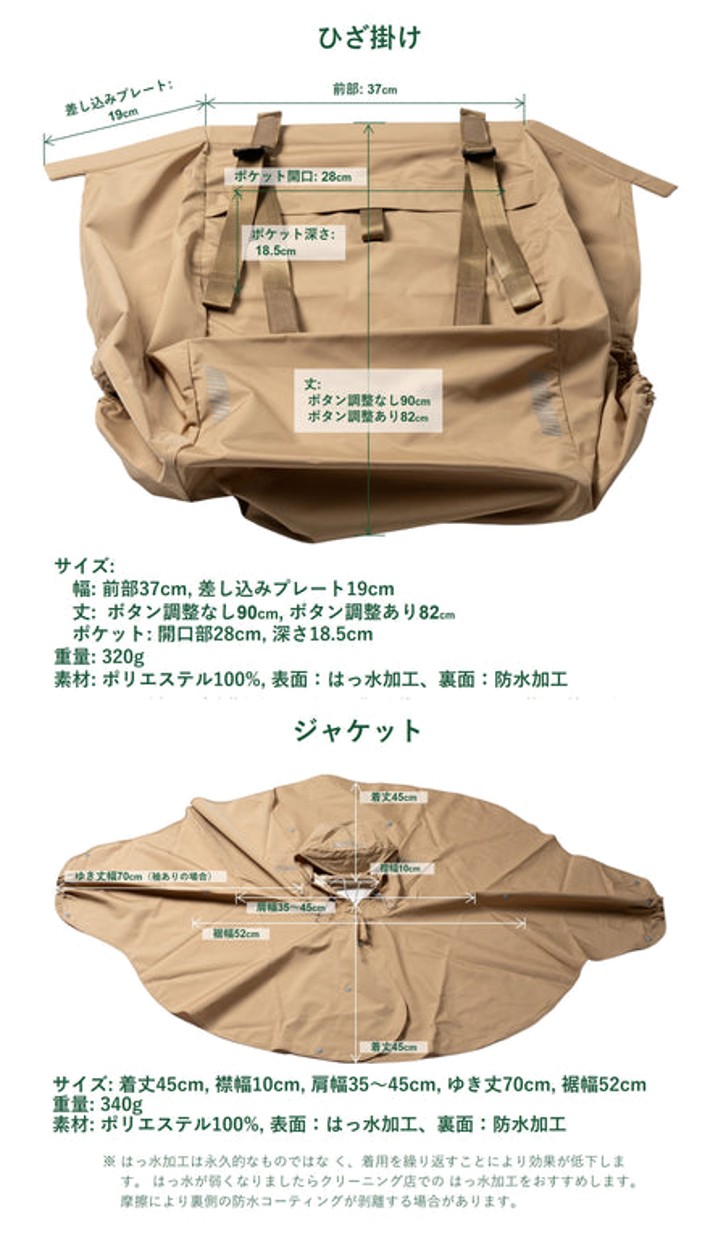 車椅子利用者用晴雨兼用ウェア_製品