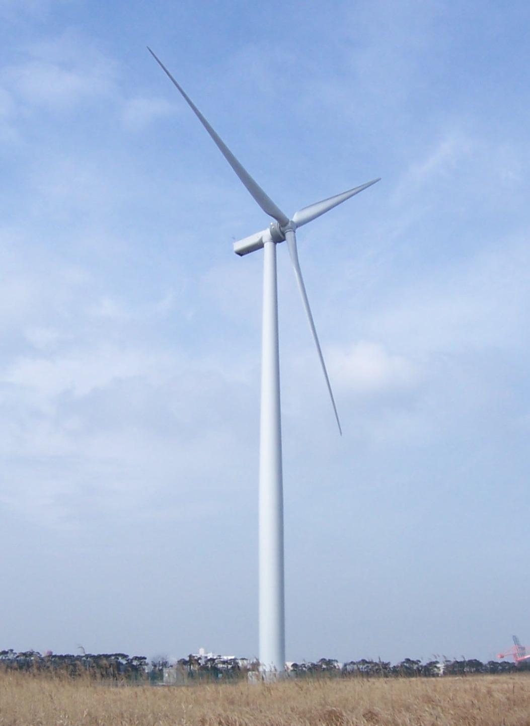 扇島風力発電所の風車