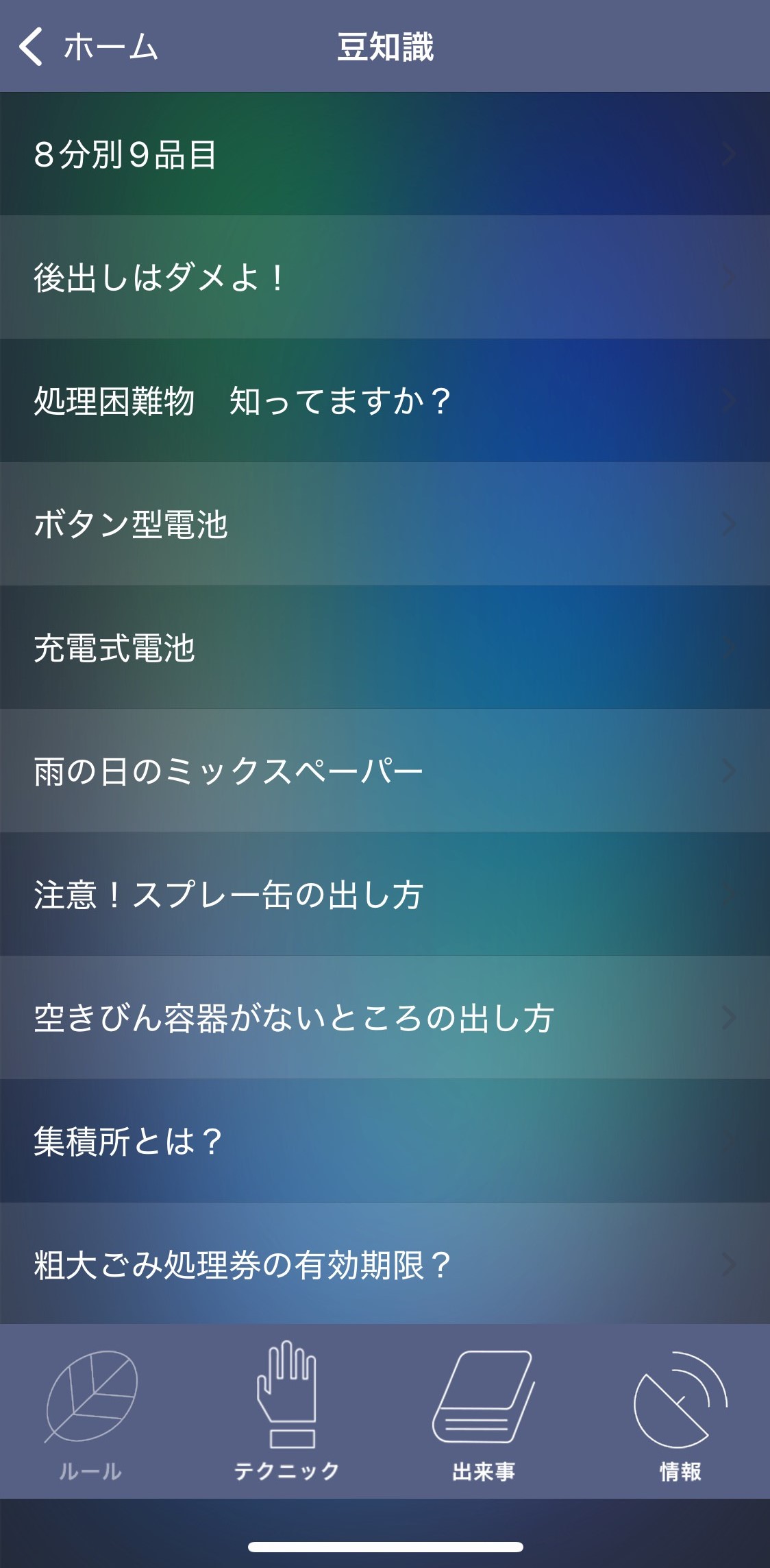 豆知識では、3Rに関するお役立ち情報を発信しています。