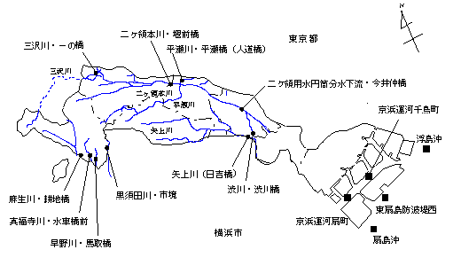 公共用水域調査地点図