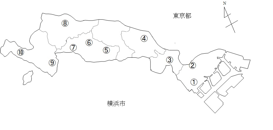 地下水調査地点の図