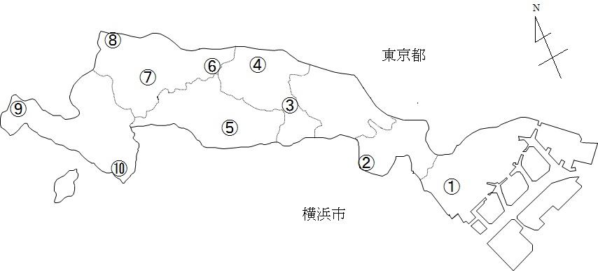 土壌調査地点の図