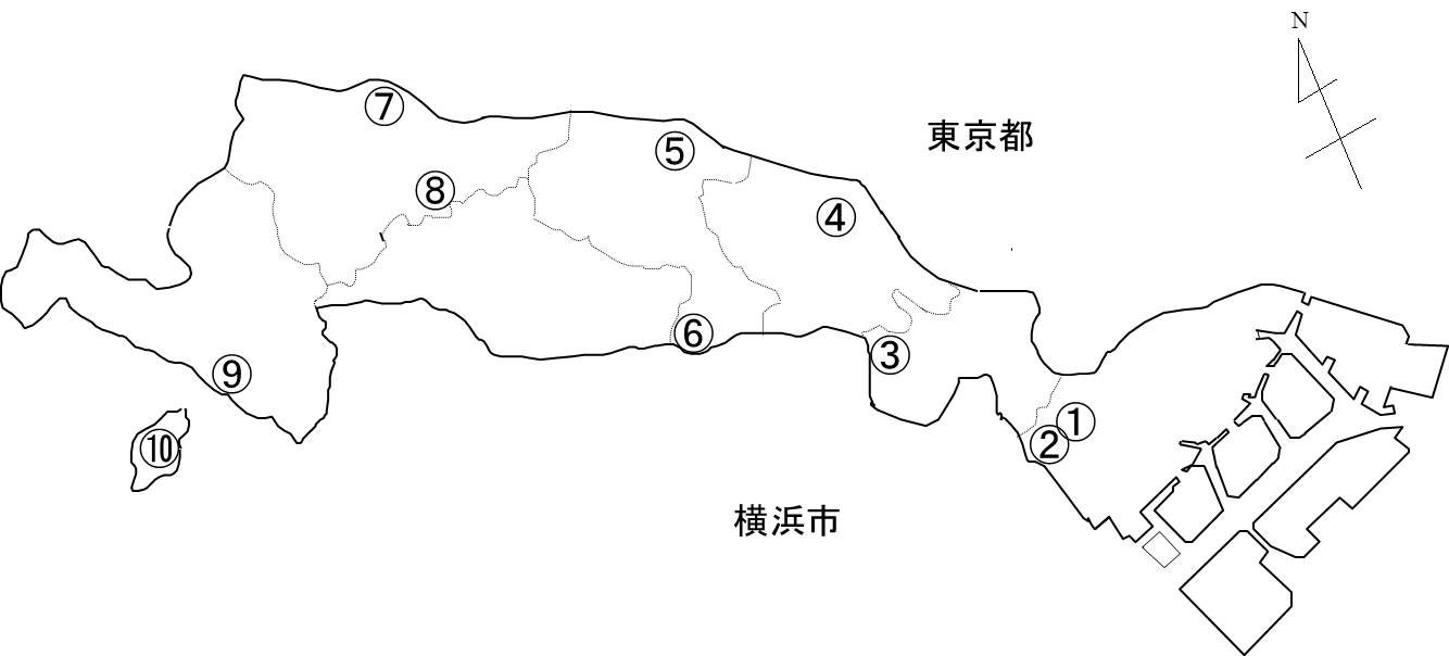 土壌調査地点の図