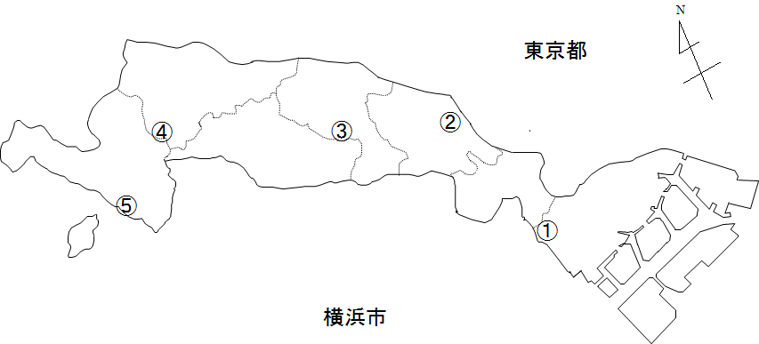 地下水調査地点の図