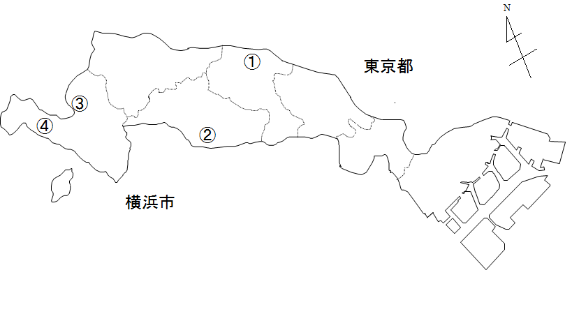 地下水調査地点の図