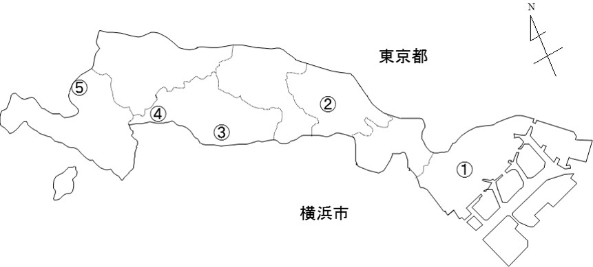 土壌調査地点の図