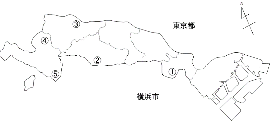 地下水調査地点の図