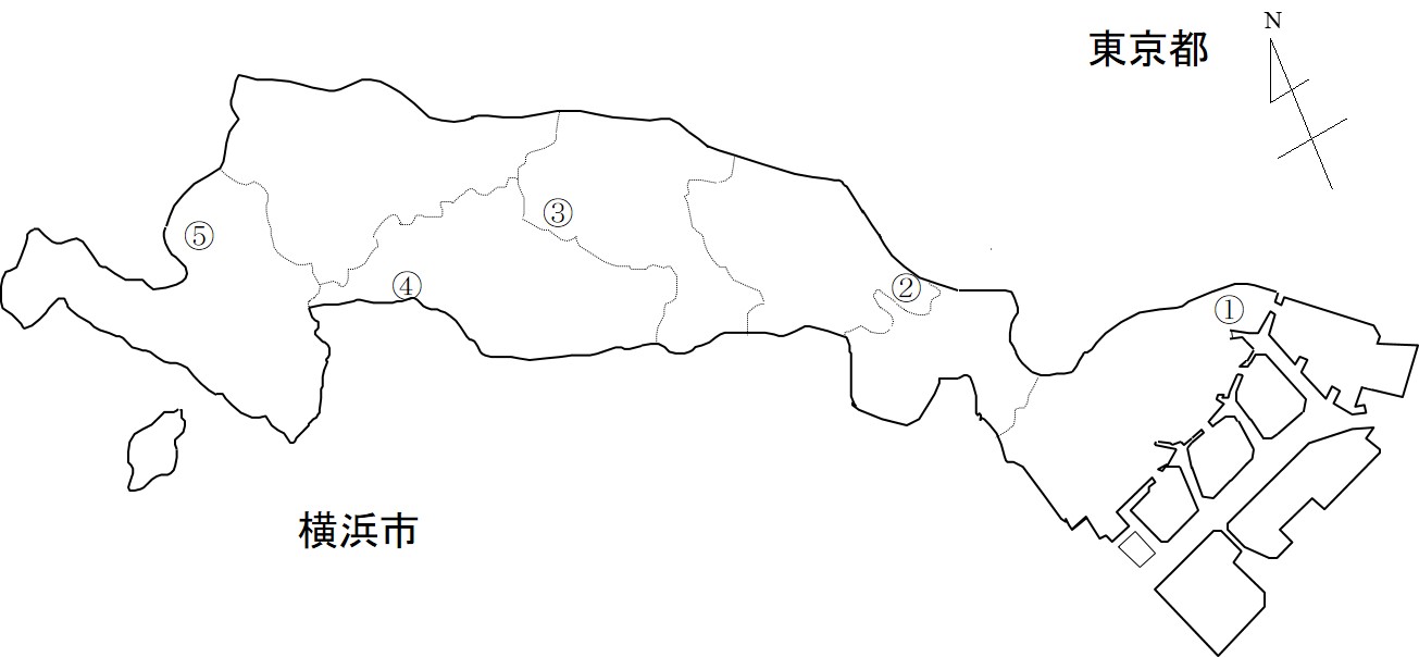 土壌調査地点の図