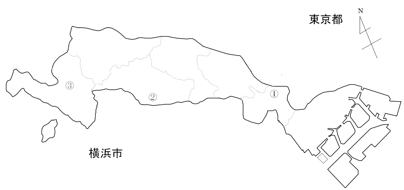 土壌調査地点の図