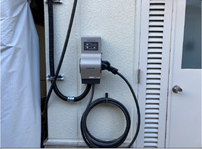 V2H(充放電設備)の写真です。